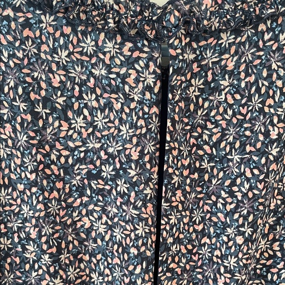Banana Republic Navy Floral Long Sleeve Dress size xs - Picture 10 of 11